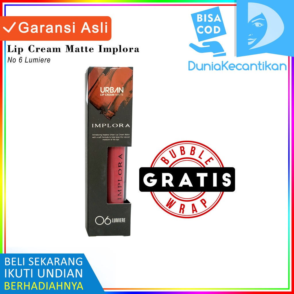 DKMALL - Lip Cream Implora 06 Lumiere / Lipstik Implora / Lip Cream Implora / Implora Lip Cream