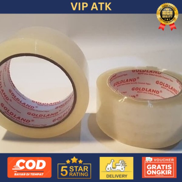 

Lakban Bening Goldland 45 x 90 yard