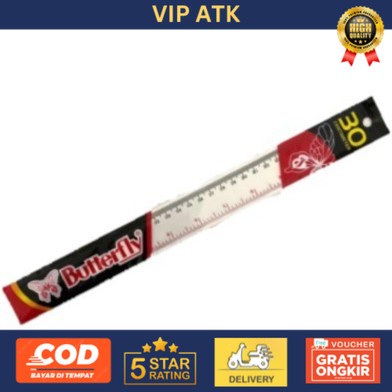 

Penggaris Bening Butterfly 30 cm