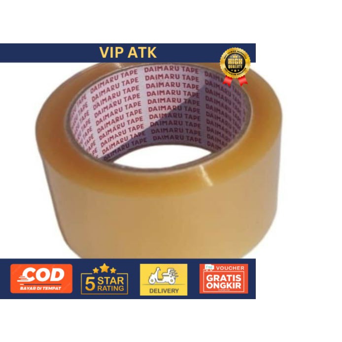 

Lakban Daimaru Tape Isolasi Coklat 2 inch x 90 Yard