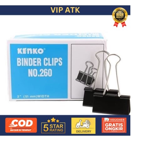 

Binder Clips / Penjepit Kenko No. 260