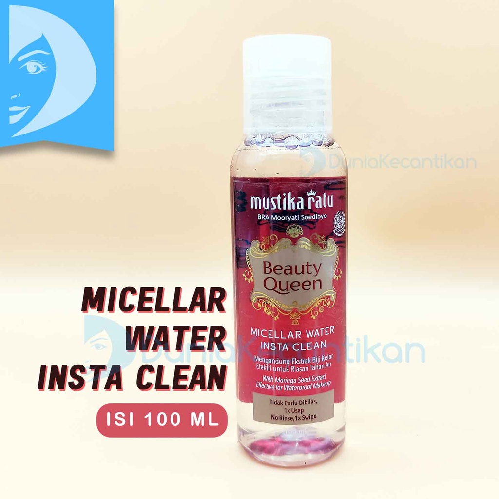 Beauty Queen Micellar Water Instan Clean Mustika Ratu Pembersih Make Up Cleansing Water