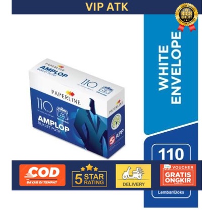 

Amplop Paperline 110 pps per Pak / Box / Dus (100 lembar)