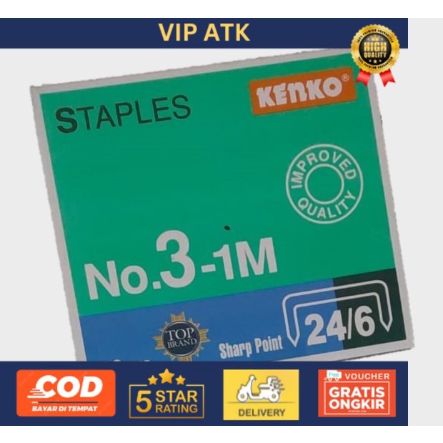 

Staples / Isi Stapler / Refill Stapler Kenko No. 3-1M isi 20