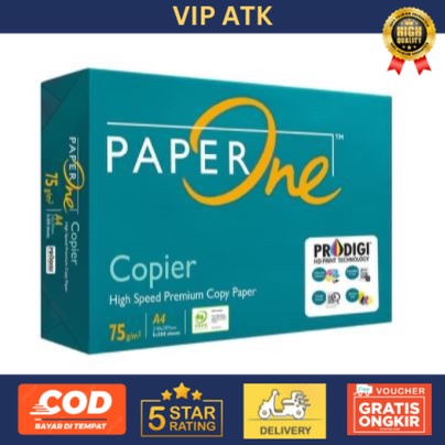 

[Grab/Gojek] Kertas Copy Print A4 Paperone Excellent PPLite BMO 75 g - PAPERONE