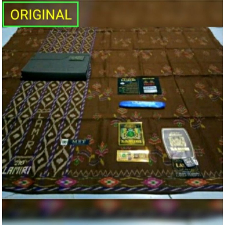 MURAH  Sarung Lamiri Original 100% FULL Sutra Motif Kembang Asli Pabrik