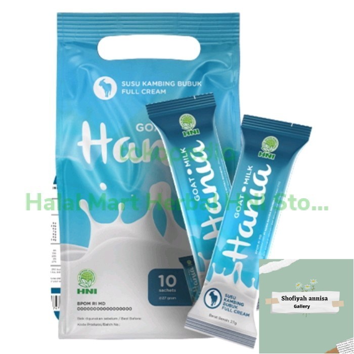

HNI HANIA SUSU BUBUK FULL CREAM / SUSU KAMBING - full cream sapi - su2 kmbing skim