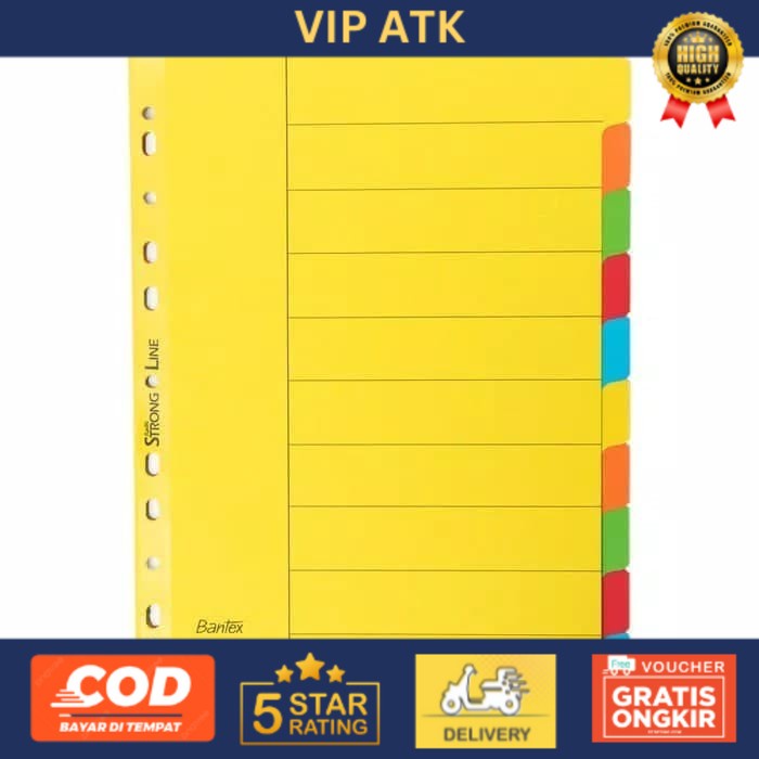 

Pembatas Bantex 6050 10 warna