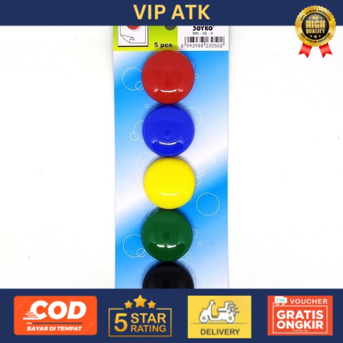 

Magnet Warna / Magnet Papan Tulis Joyko MN-30-5