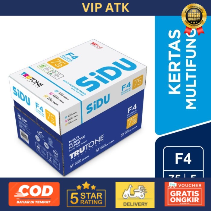 

Grab Gojek - SIDU F4 75 BOX Kertas HVS Folio Sinar Dunia 75 gsm