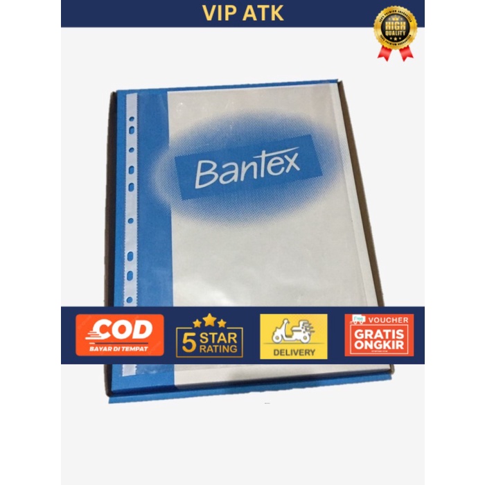 

PP Pocket Sheet Protector A4 Bantex isi 100