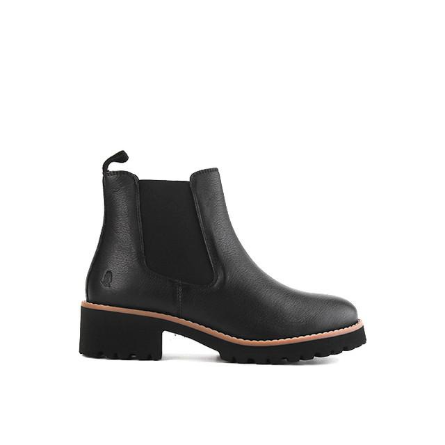 Hush Puppies Sepatu Boot Wanita Amelia Chelsea Bold Black Leather