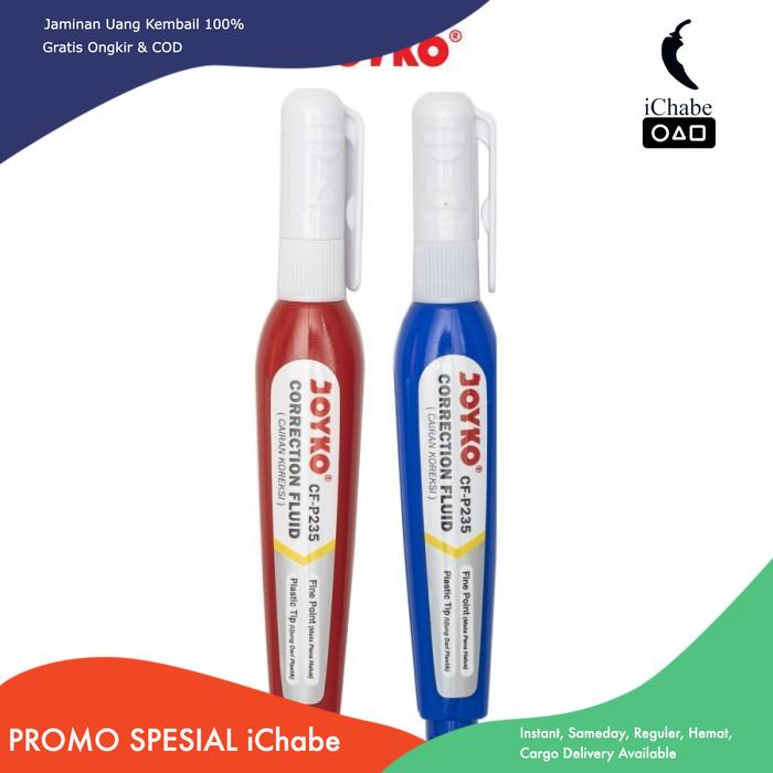 

[Bisa COD] NA Correction Pen 1 Pcs Quick Dry / Tip Ex Cair Satuan - JYK CF-P235 Pena Plastic Joyko