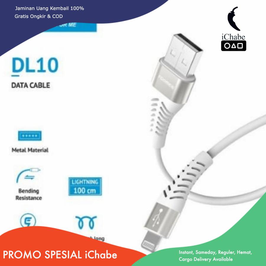 (Bisa COD) HC Kabel Data Foomee DL10 For Lightning Cable Metal