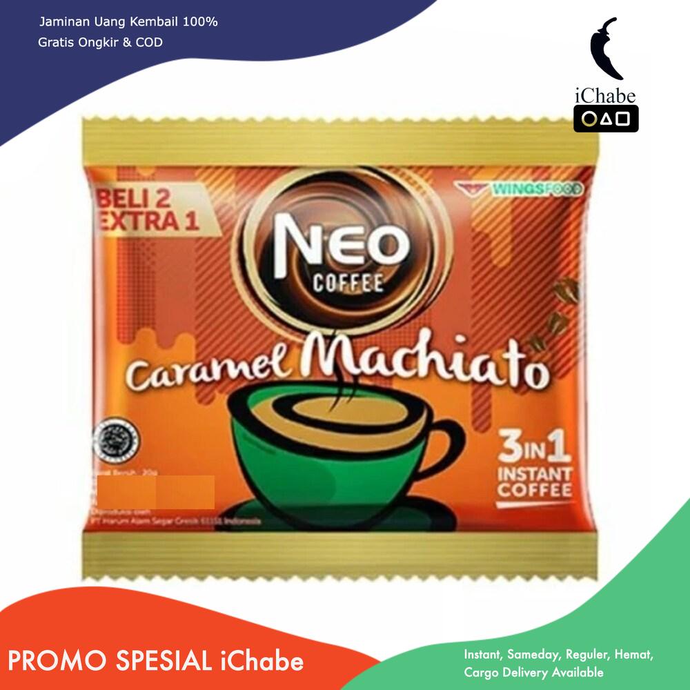 

(Bisa COD) Kopi Instant Neo Coffee Tiramisu Caramel Machiato Moccachino Renceng 15 Sachet Hitam Instan