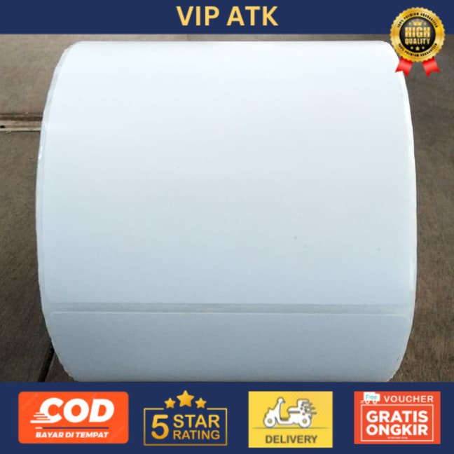 

Label Sticker Thermal 100 x 100 Kertas Stiker isi 500 Resi Termal