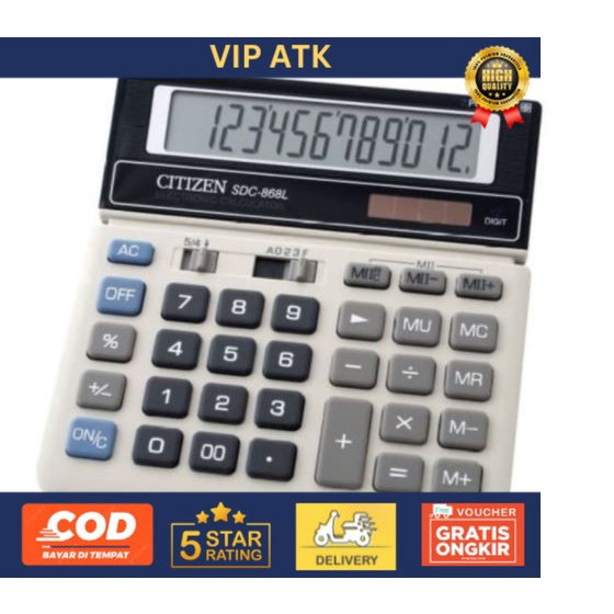 

Calculator Citizen SDC 868L ORIGINAL