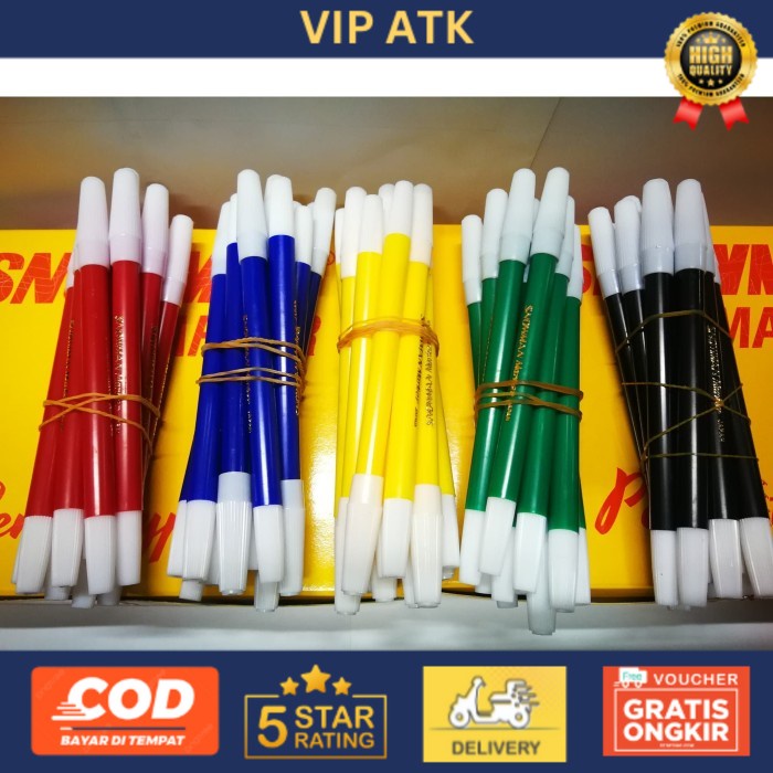 

MURAH!! SPIDOL KECIL SNOWMAN MARKER PENCIL TYPE 12 PCS - Biru