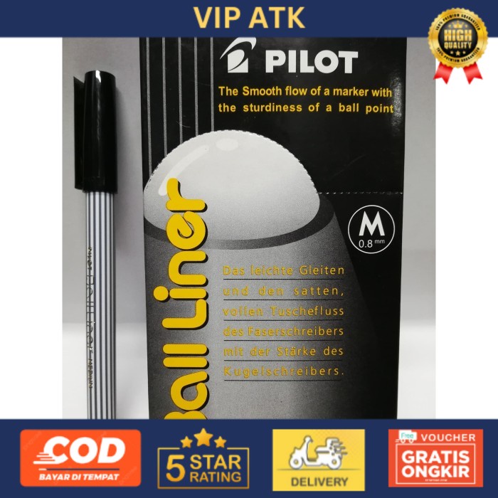

PEN PULPEN PILOT BALLINER 0.8mm - Hitam