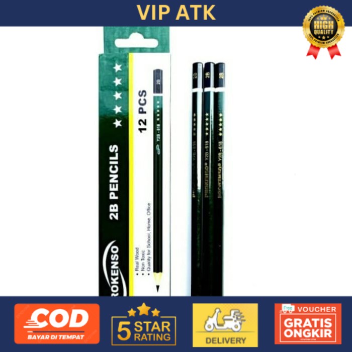 

PENSIL 2B MURAH / PENSIL HIJAU PROKENSO [LUSIN-12 PCS]