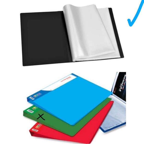 

map plastik document keeper clear holder 100 folder -