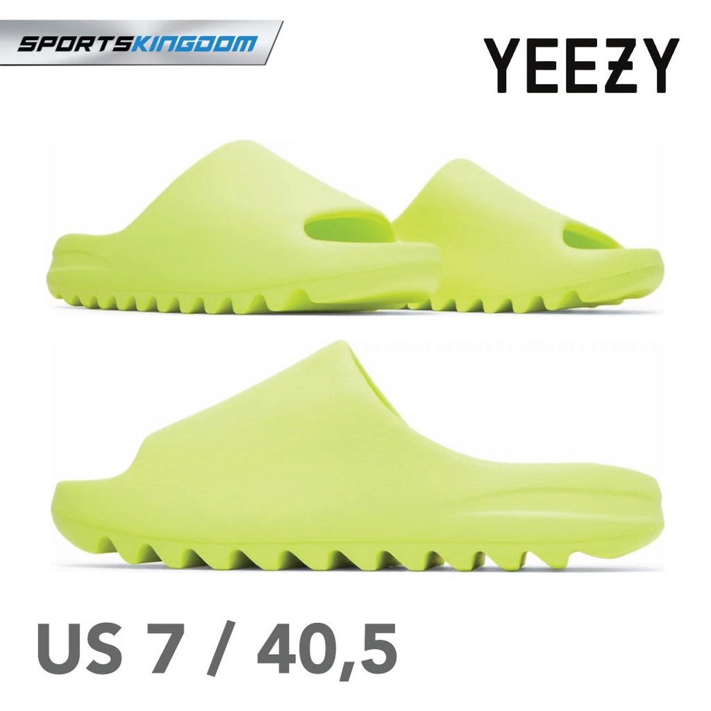 Sandal Slide Adidas Yeezy Slide Glow Green Authentic Original