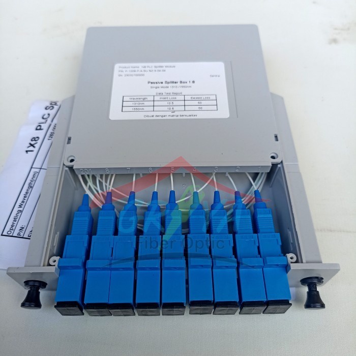 Splitter Box 1:8 SC UPC Passive Box 1:8 SC UPC PLC Fiber Optik