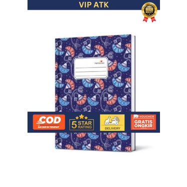 

BUKU TULIS HARD COVER QUARTO PAPERLINE / BUKU KUARTO 100