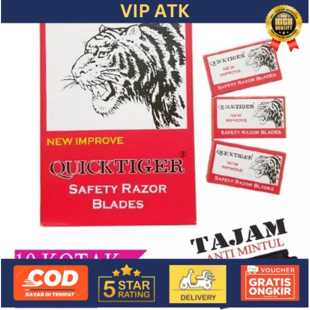 

SILET QUICK TIGER / PISAU CUKUR MACAN [PACK -10 BOX]