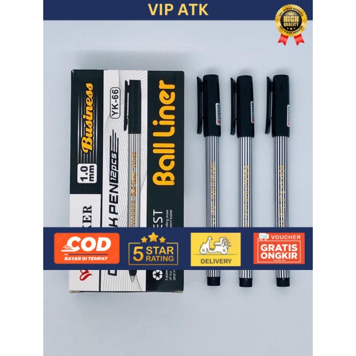 

(12pc) Pulpen Gel Balliner 1.0mm / Pen Boliner murah /Pena jel Baliner