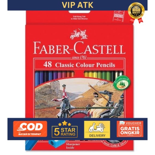 

PENSIL WARNA FABER CASTELL 48 WARNA