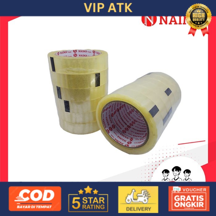 

(6Pcs) Selotip Bening 24 MM x 90 Yard / Lakban Kecil Bening / Isolasi