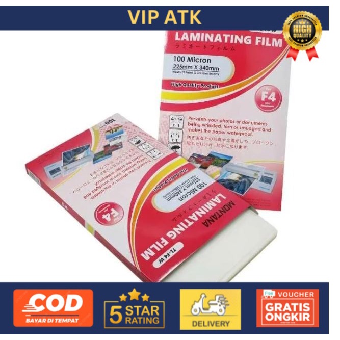 

PLASTIK LAMINATING F4 FOLIO JOYKO 100 MICRON - MONTANA
