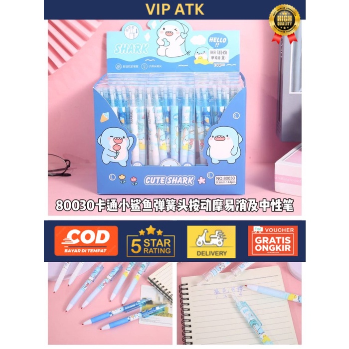 

(12pc) Pulpen Gel Cetek Hapus Fancy / Erasable Pen Karakter Lucu