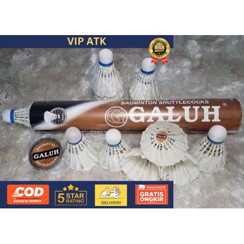 SHUTTLECOCK BADMINTON / KOK BULUTANGKIS GALUH COKLAT / 1 2Pcs Kok