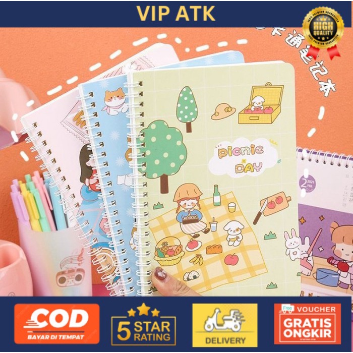 

Buku Tulis Catatan Spiral / Notebook A5 Fancy / Buku Agenda Note Book - Astronot