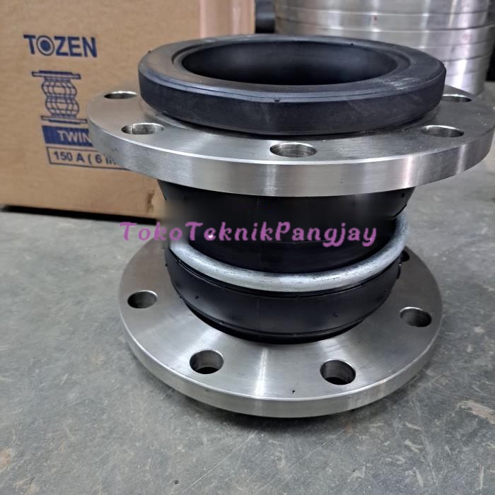 Rubber Flexible Joint Twinflex TOZEN 6 inch JIS 10K SS 304