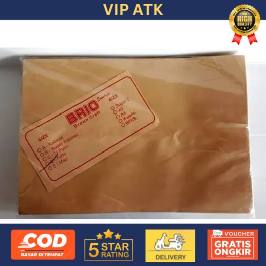 

AMPLOP COKLAT FOLIO BRIO [PACK]