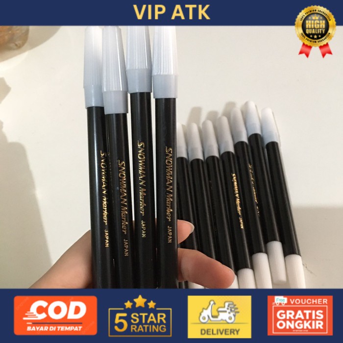 

Spidol Snowman Marker - Kecil satuan - Hitam