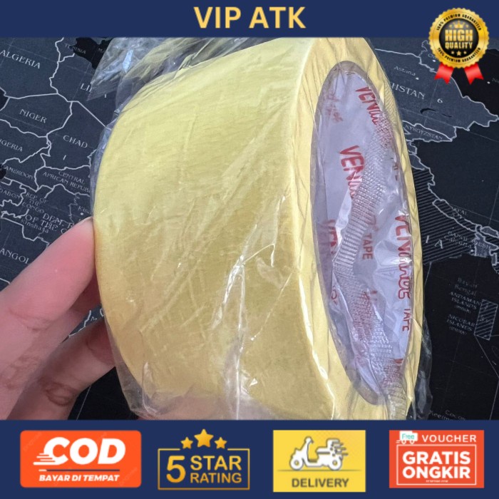 

LAKBAN KERTAS BESAR (48 MM x 21 Y) / ROLL MERK VENMADE