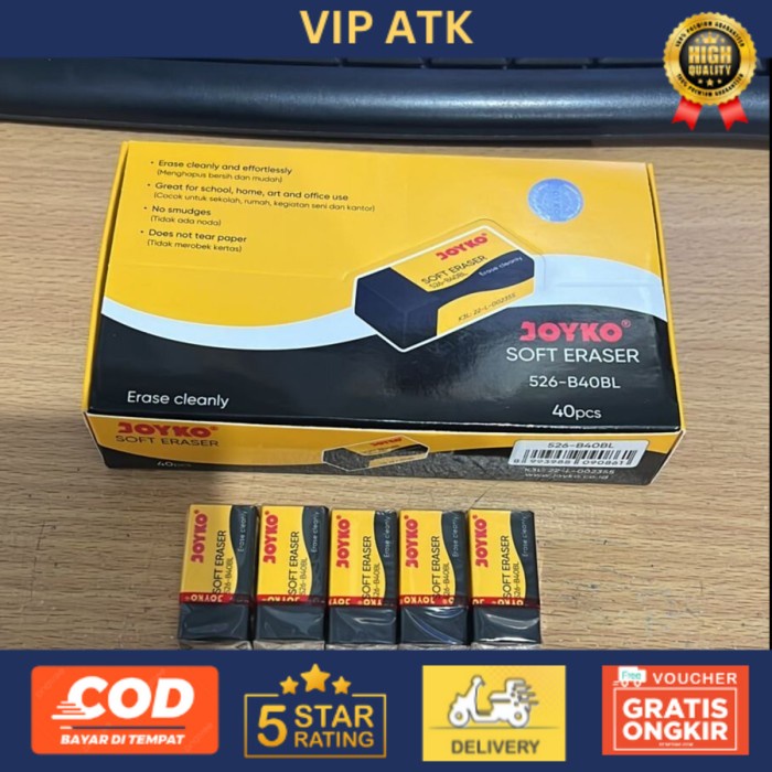 

Eraser / Penghapus hitam Joyko 526-B40BL