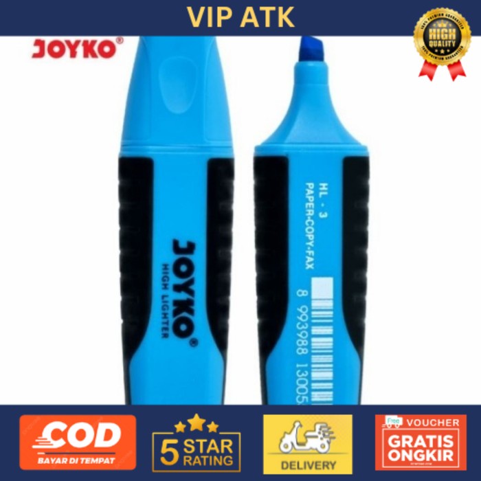 

Stabilo / Penanda Highlighter JOYKO HL-1~5 - Biru