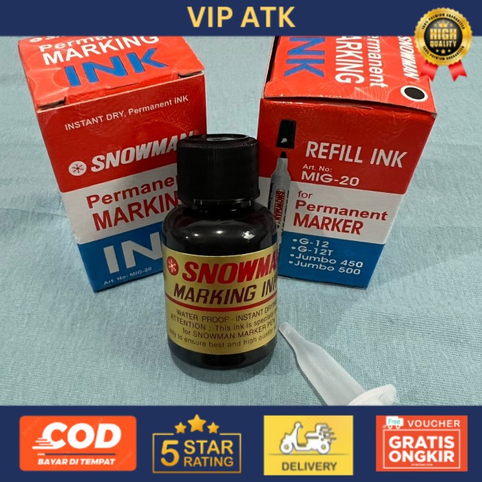 

REFILL/ ISI TINTA PERMANENT MARKING SNOWMAN