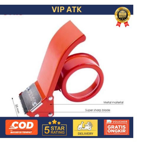 

Tape Dispenser TD 2S / Alat pemotong Lakban TD2S Besi