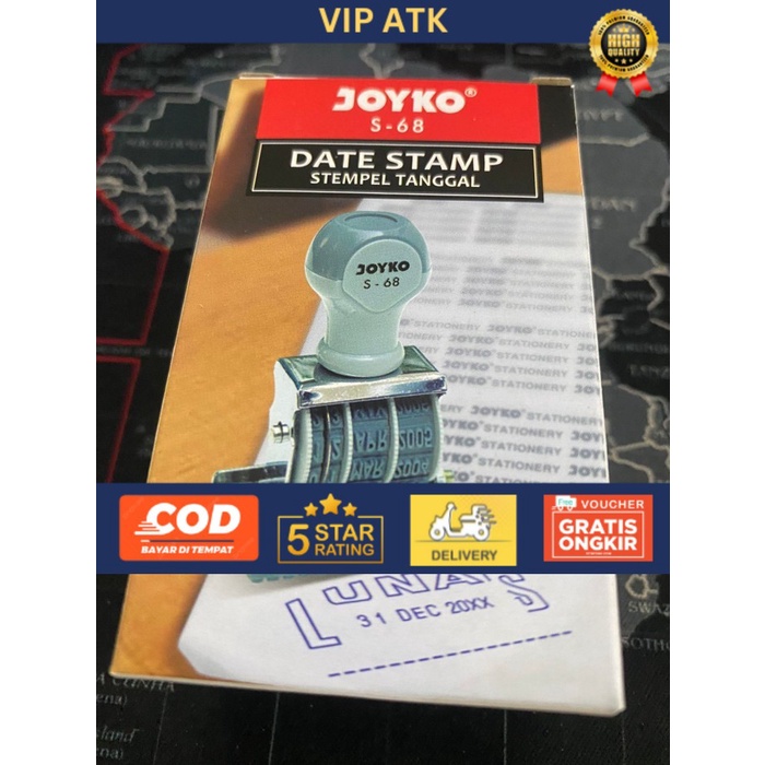 

Date Stamp Stempel Tanggal Lunas Joyko S-68