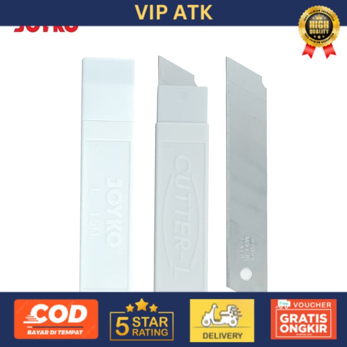 

Cutter Blade Refill Isi Pisau Pemotong Joyko L-150 1 Tube 5 Pcs