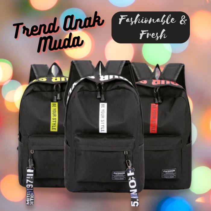 Tas Ransel Import Wanita Pria Tas Sekolah SD SMP SMA atau Fashion