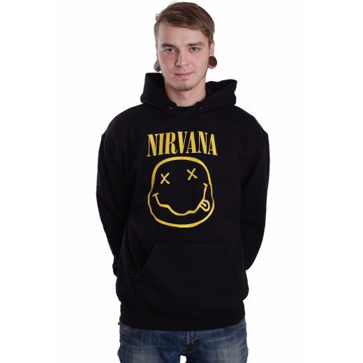 Hoodie Nirvana Smiley Black