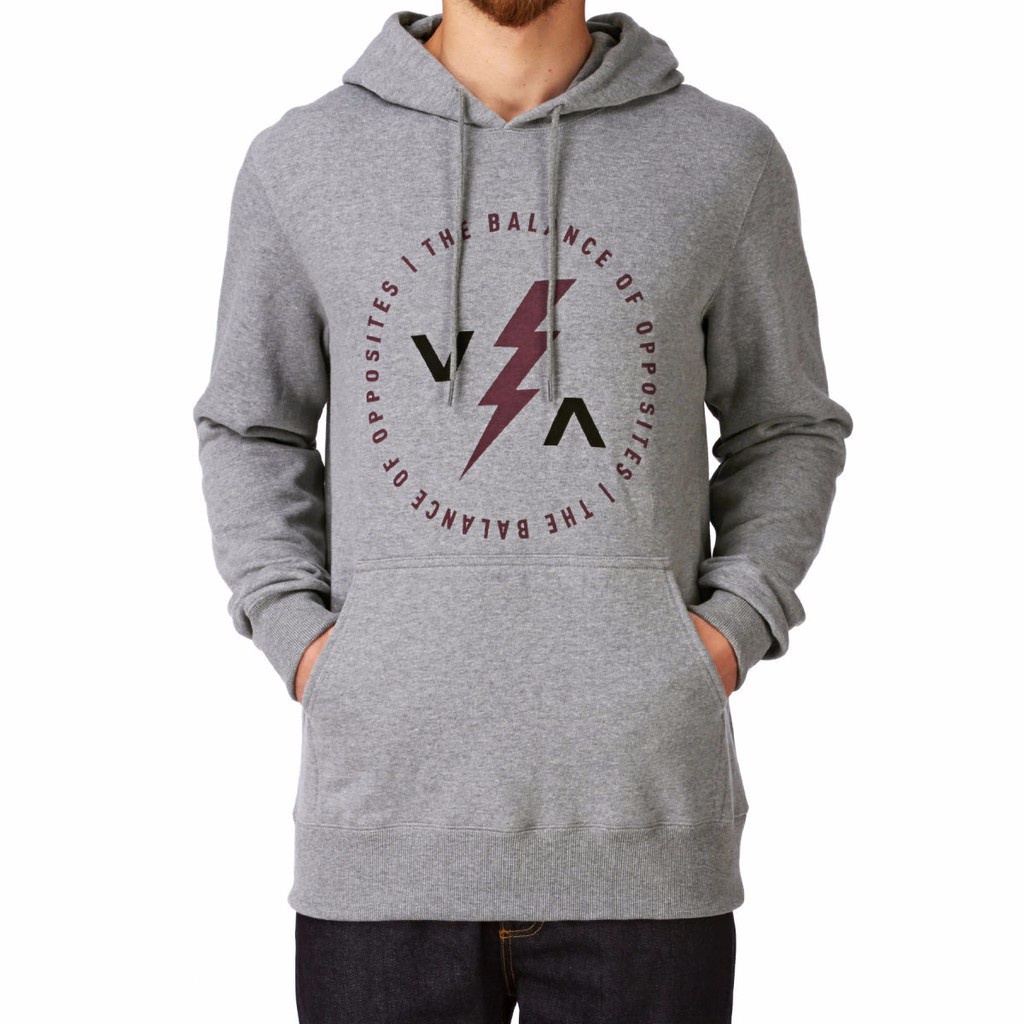 Zipper Hoodie Sweater RVCA Misty