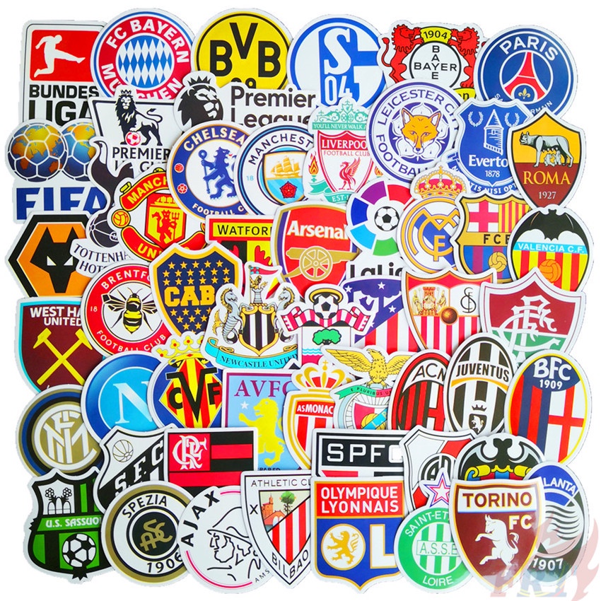 

25pcs / Set Stiker Doodle Logo Klub Sepak Bola Fifa Seri 01 Anti Air Diy